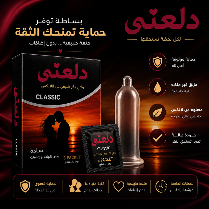 كاندوم سادة لشعور طبيعي %100